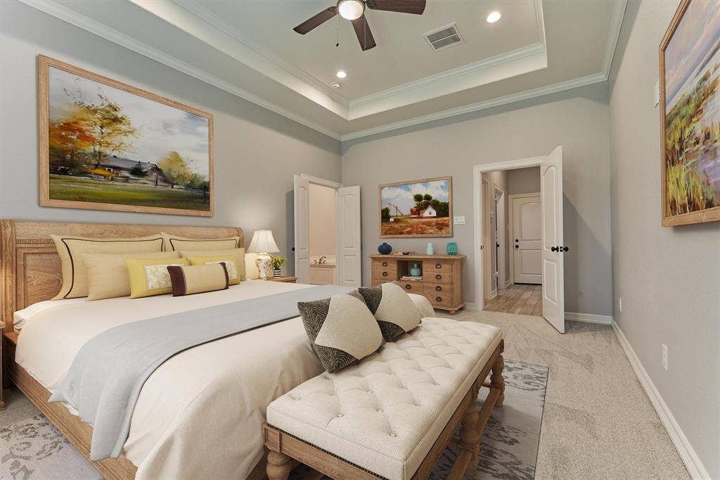 A tranquil setting for the owners. *This photo is virtually staged.*
