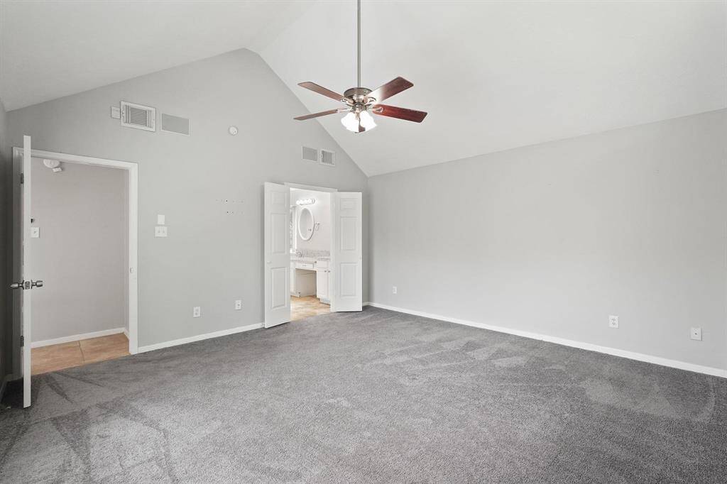 Master Bedroom towards the Bath and Living Areas.