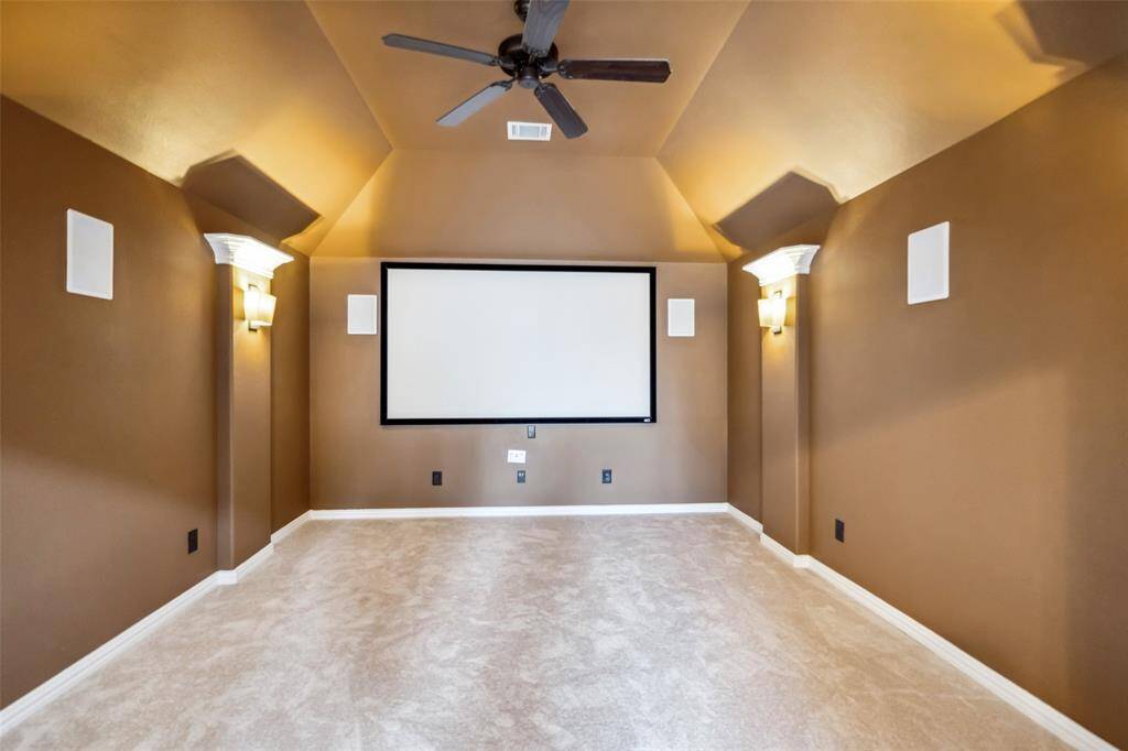 Enjoy your movies in this fabulous, secluded Media room off of the gameroom.