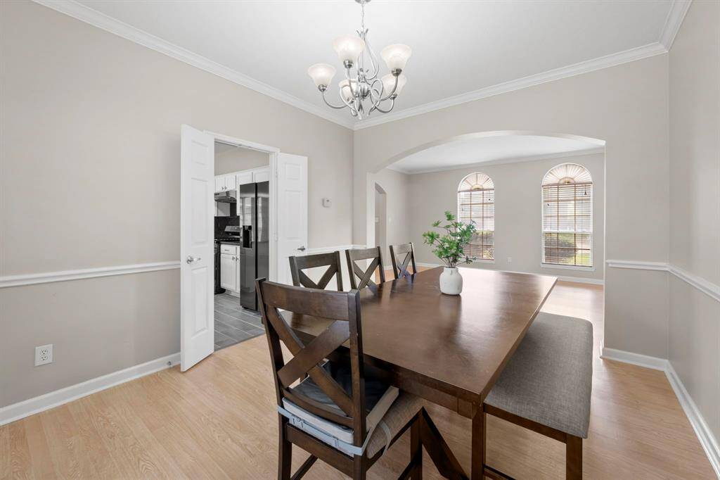 View from the formal dining towards the formal living room.