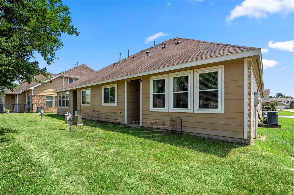 A view of the back of the home showing those wonderful new windows.