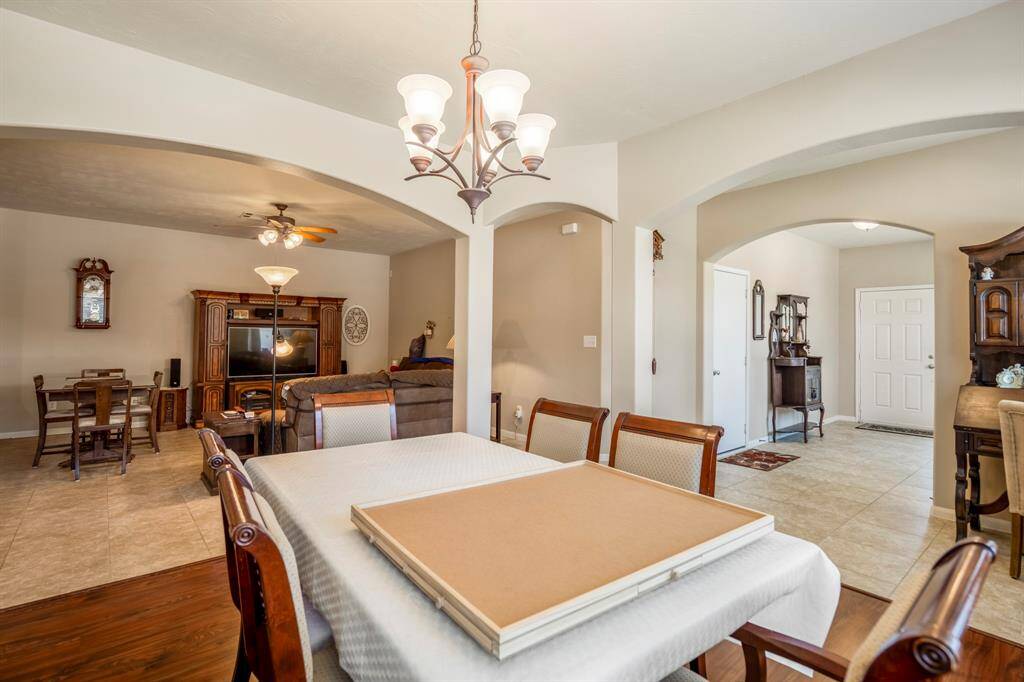Arches offer a architectural interest between rooms.