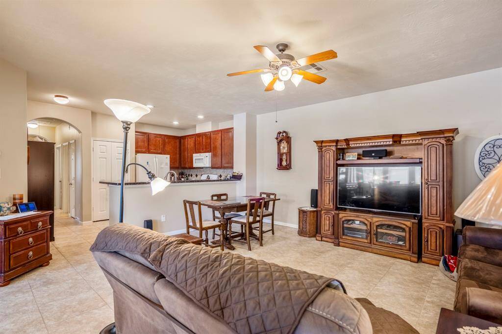 The open floorplan offer an easy flow in the living area of the home.