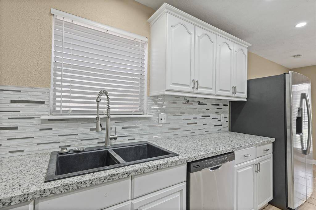 Plenty of storage and refrigerator is included!