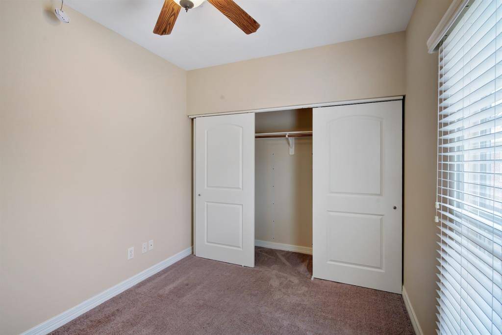 it also works well as a home office or study. Notice the spacious closet (for all of your extra clothes.)