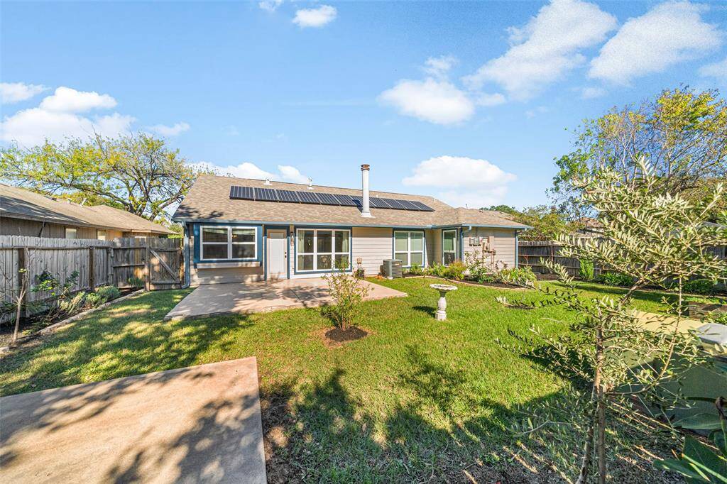 Spacious and private backyard ready to add a covered patio or a pool, perfect for entertaining. Solar panels were added in 2020!