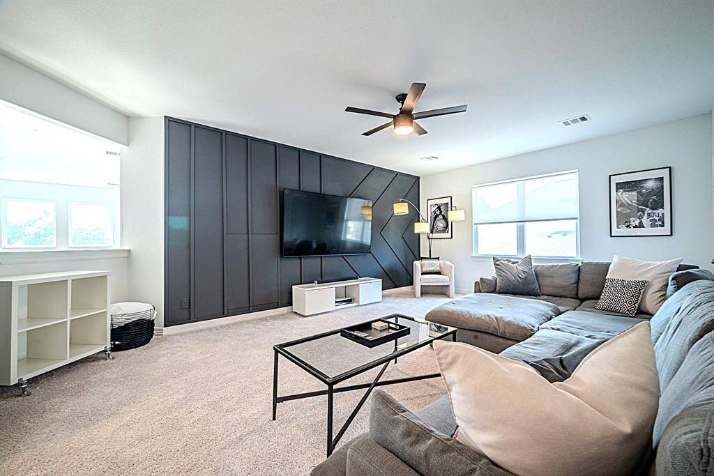 Game room with designer access wall