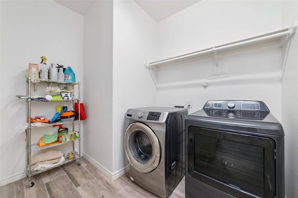 Utility room inside the house, washer & dryer are negotiable.