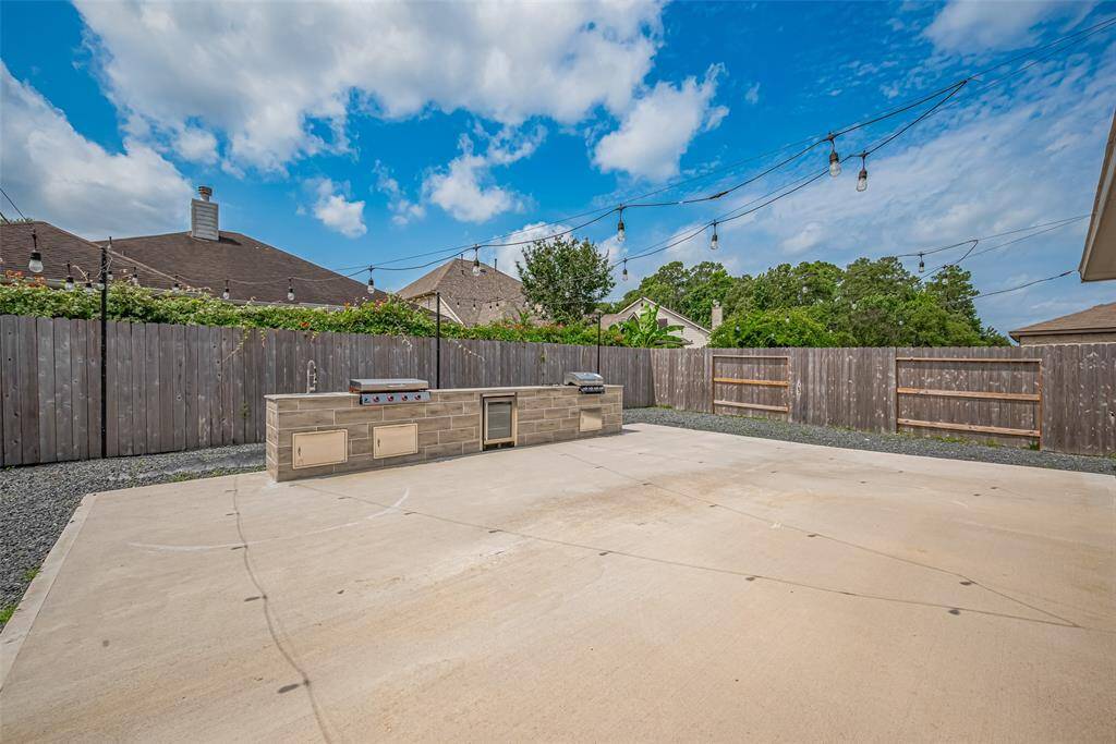 Good size backyard