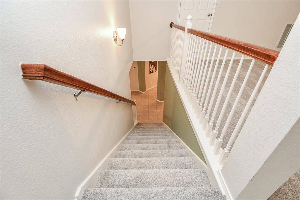 Access the 2nd story gameroom