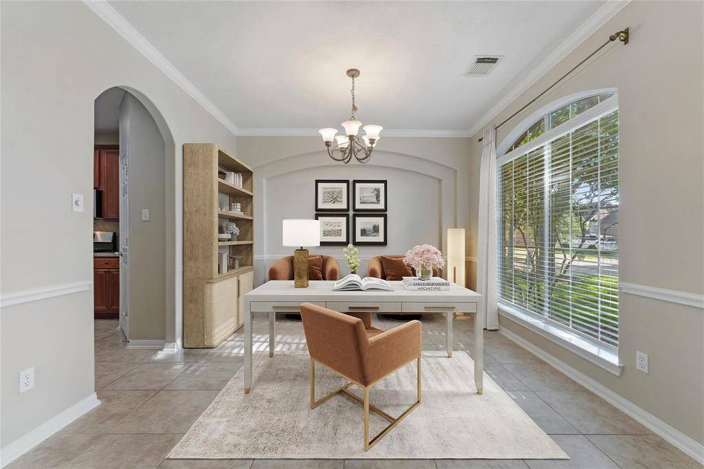 Formal Dining just off the entry that can also be used as an Office/Study.