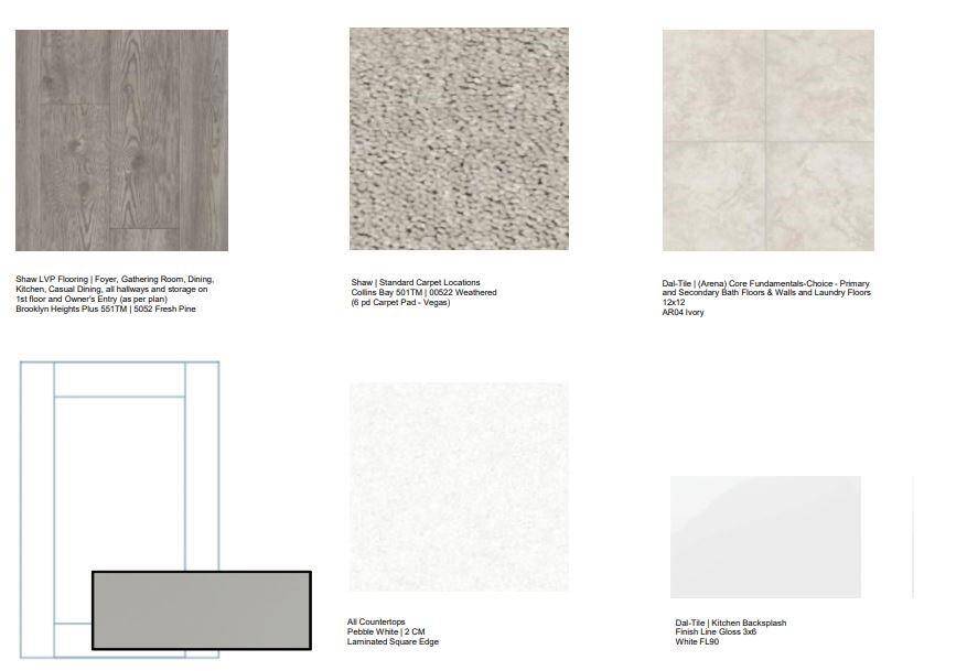 21910 Wycombe Terrace Way design selections! This home is currently under construction and selections are subject to change.