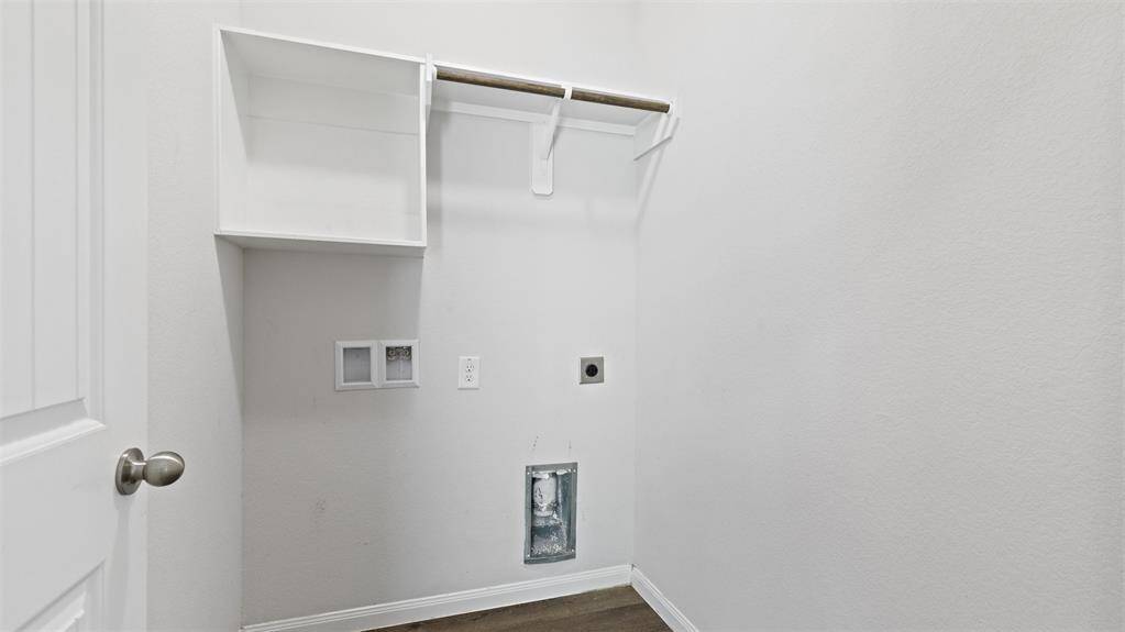 Washer and dryer/ Mud room