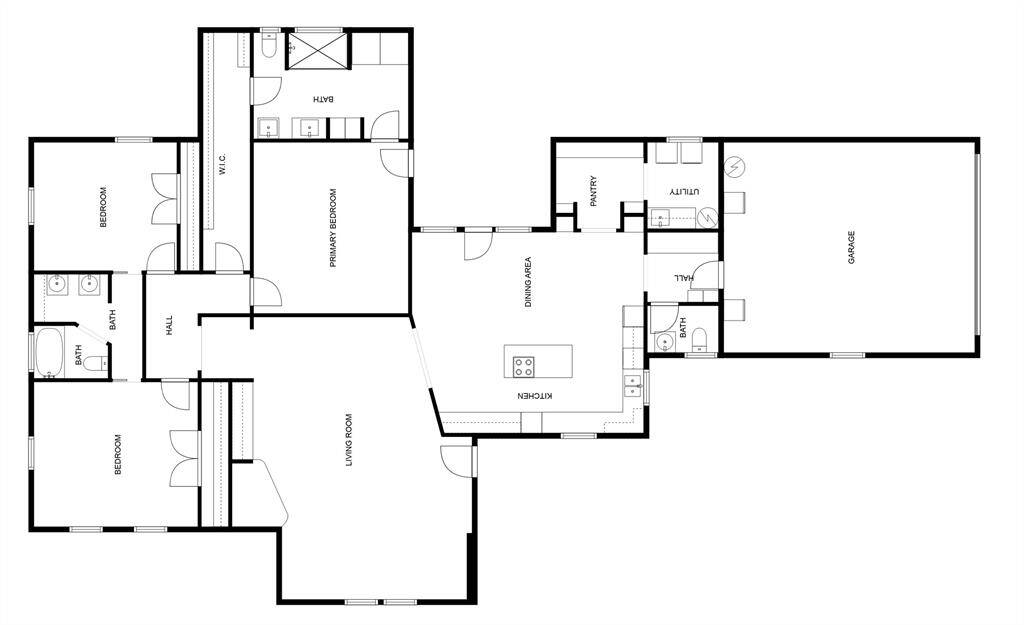 The primary residence is a 3 bedroom, 2.5 bathroom, and 2 car garage home.