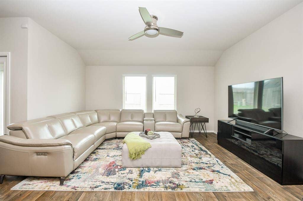 Have no fear that your biggest, most overstuffed, comfiest and coziest living pieces won't fit! And, imagine a room full of family and friends, at holiday time, or anytime, wishing you well in this incredible home!