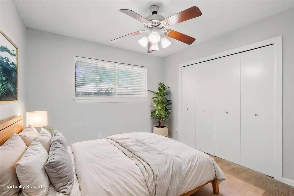 Virtually staged 2nd bedroom