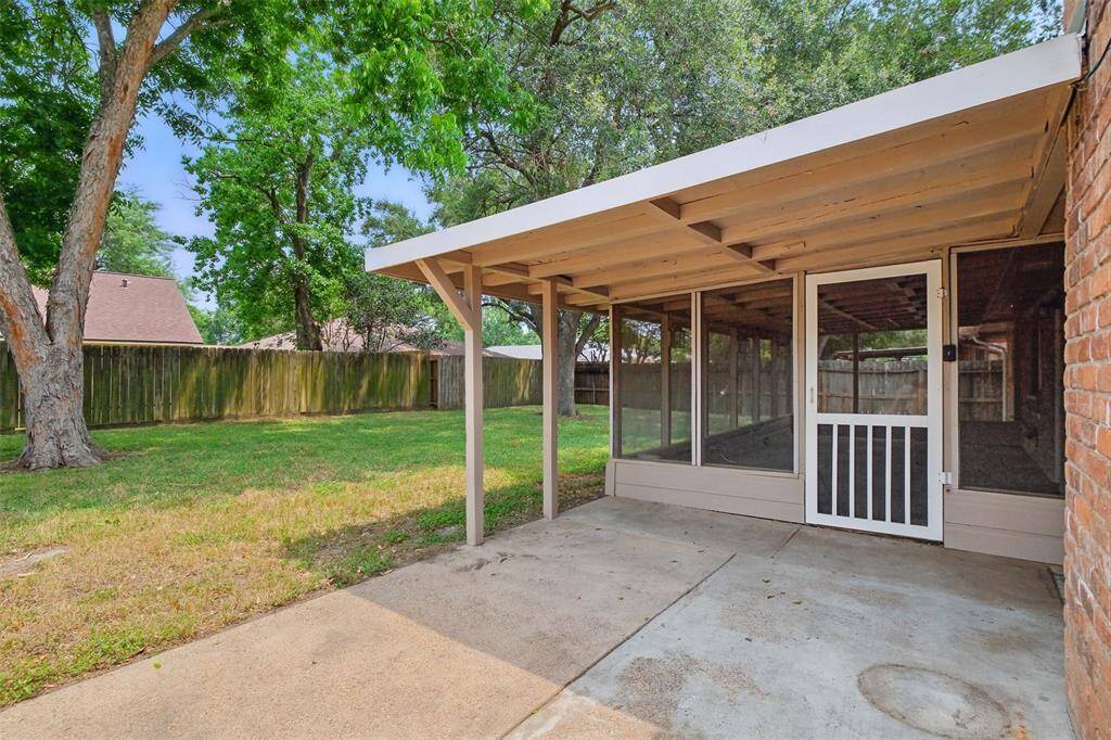 Extra patio space which would be perfect for grilling.