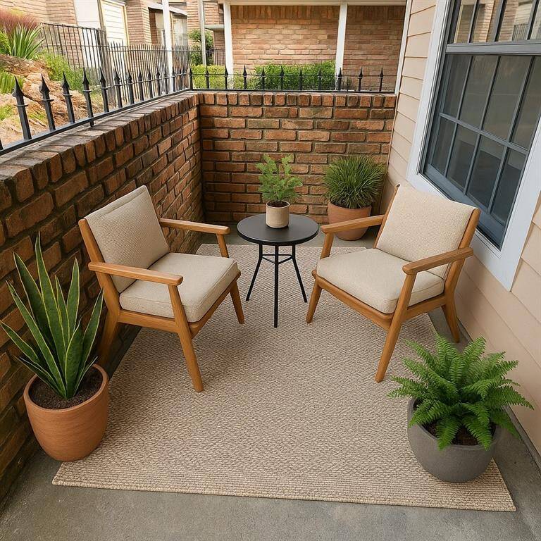 Virtually outdoor patio.