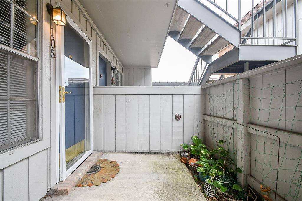 Lovely patio space at the entrance of the condo!