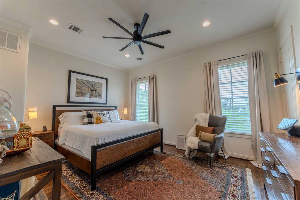 Relax in this sanctuary of a primary with luxurious touches throughout.