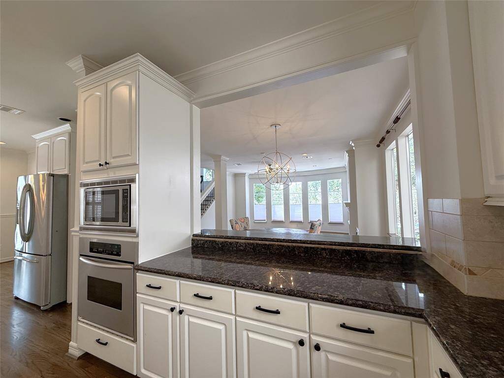 Kitchen-Aid brand oven with convection baking option.