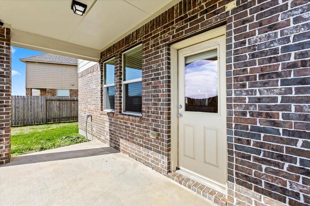 Covered back porch