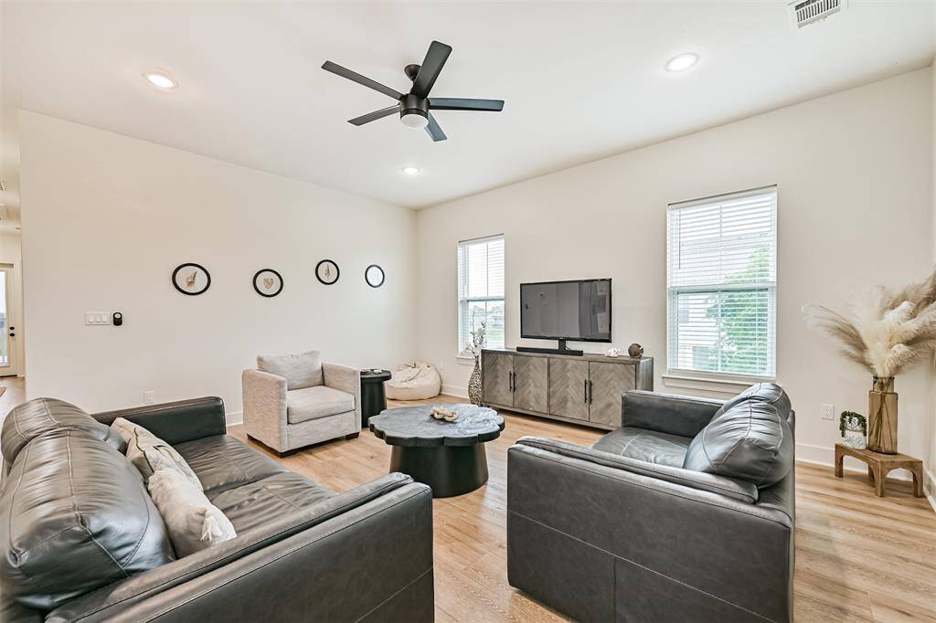 Spacious living area.