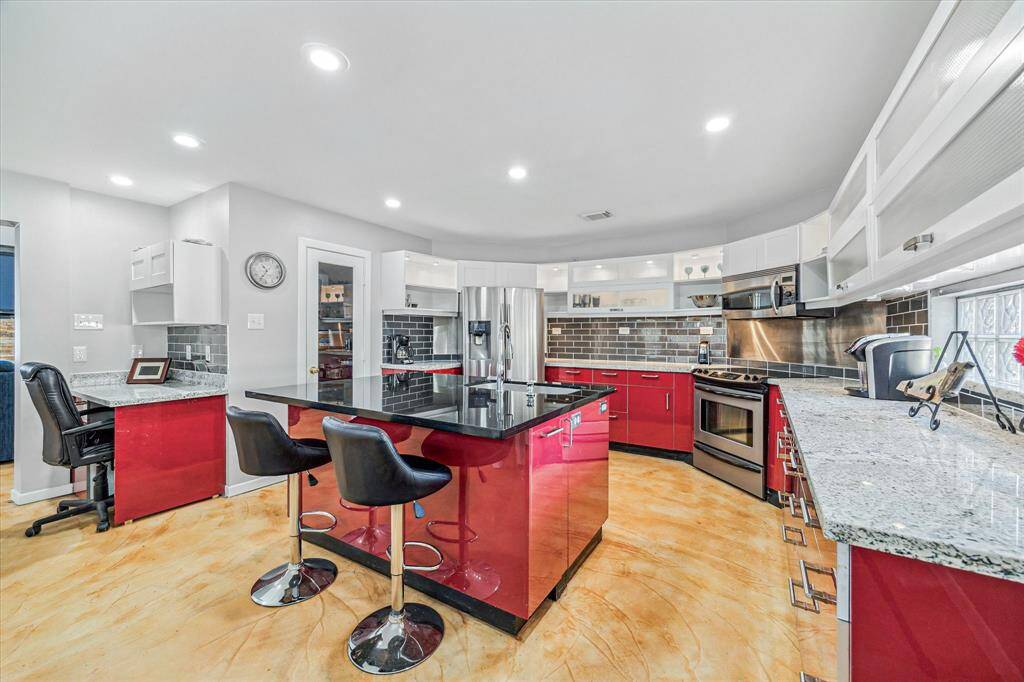 Stainless Steel appliances.
