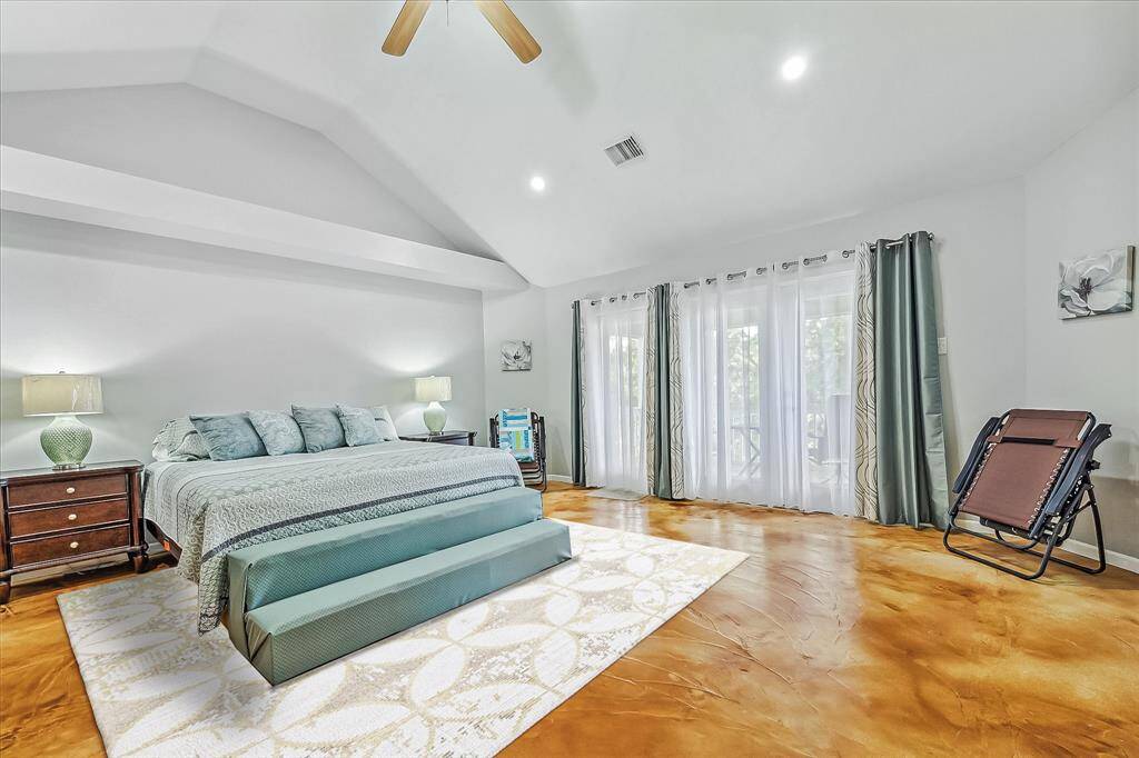 Spacious primary bedroom - is located on second floor.