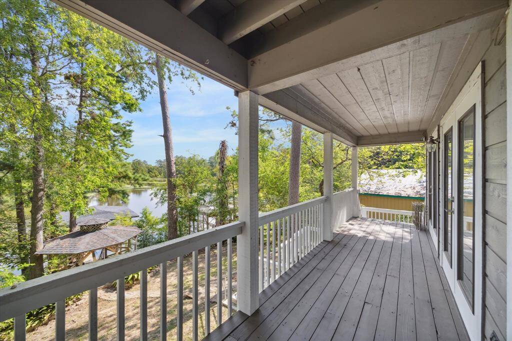 Patio located off living room.