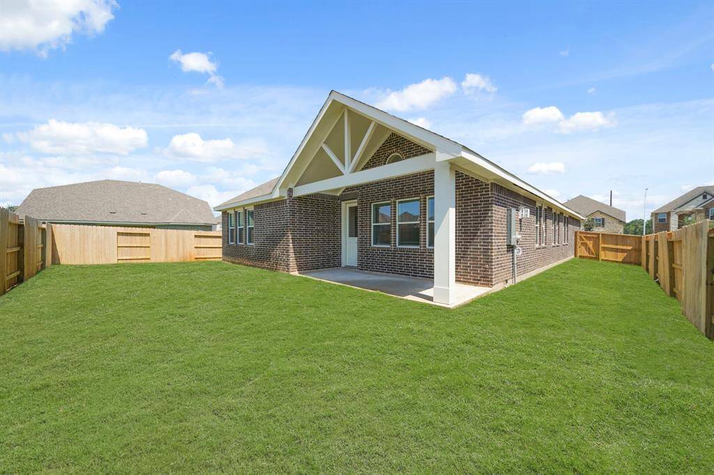 The backyard provides a wonderful area for outdoor enjoyment
