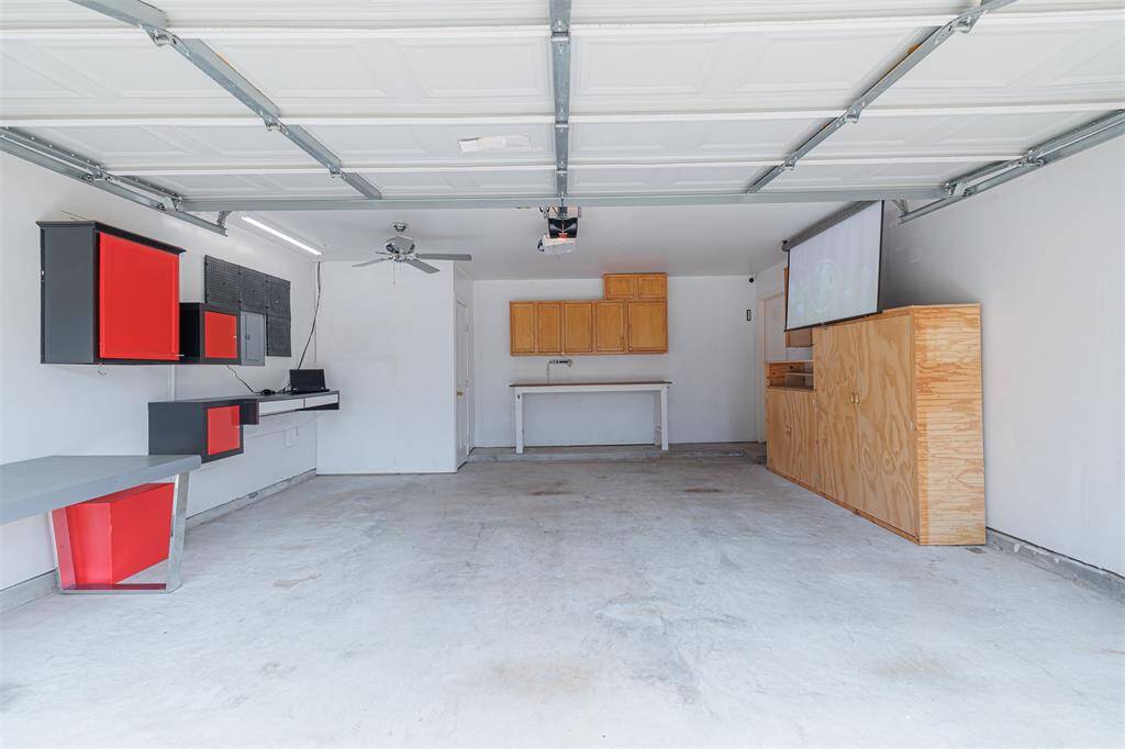 2-car garage features built-ins.