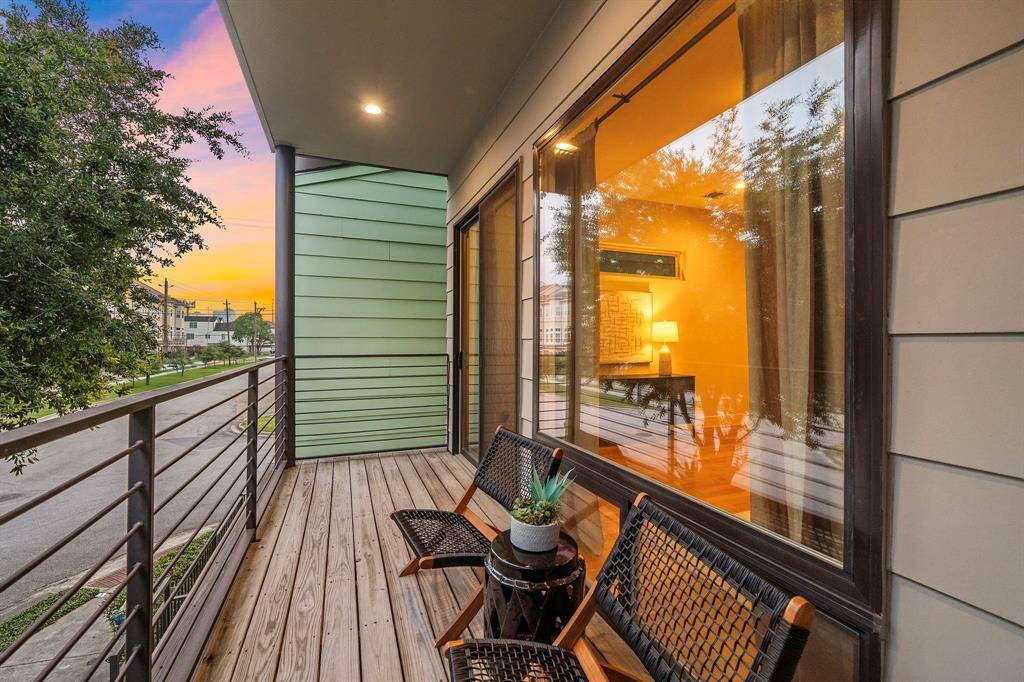 Enjoy morning coffee or evening relaxation on this oversized private balcony, offering open city views and direct access from the living area.