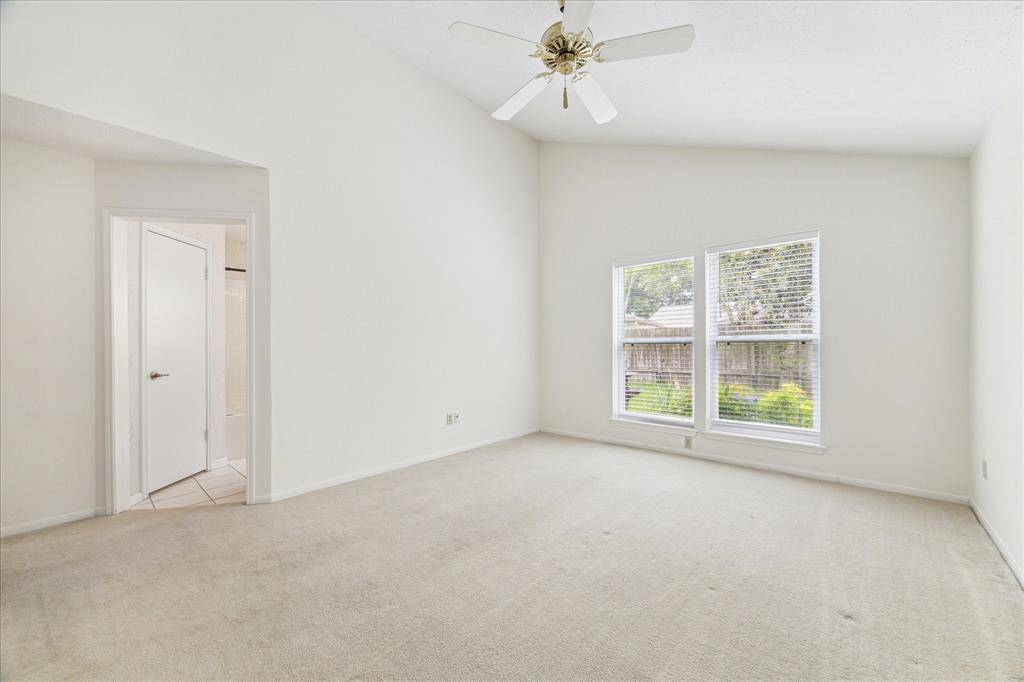 You’ll have sweet dreams in this spacious owner’s suite, offering more than enough room for a California King bed, nightstands, and your favorite oversized furnishings. With soft natural light and a calming atmosphere, it’s the perfect space to unwind and recharge.