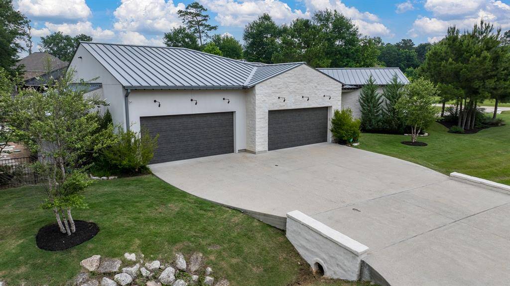 Oversized 4 car garage.