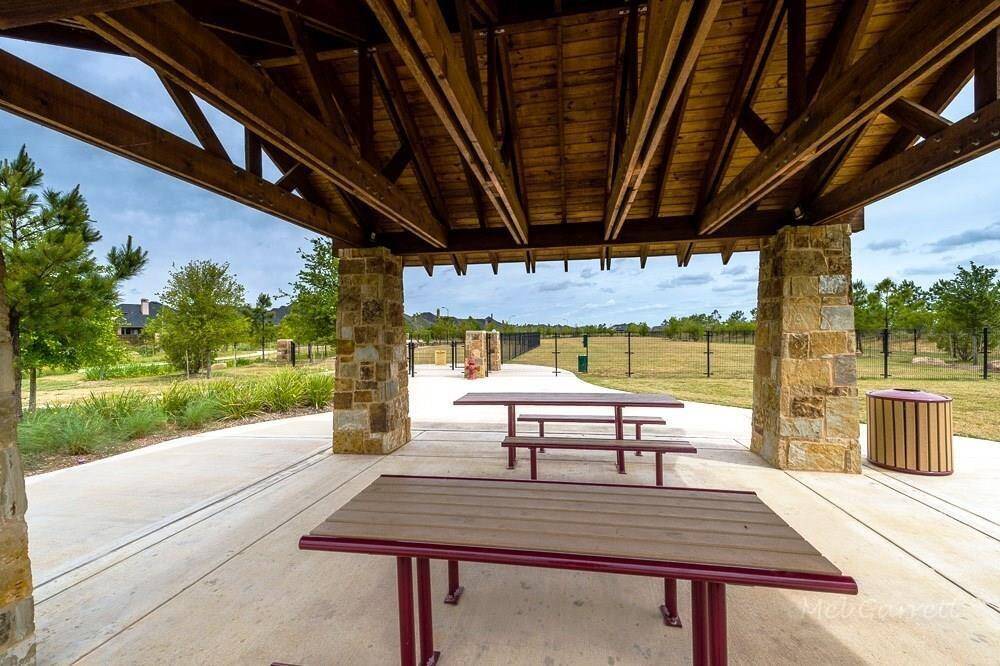 Picnic area right outside Canine Commons dog park