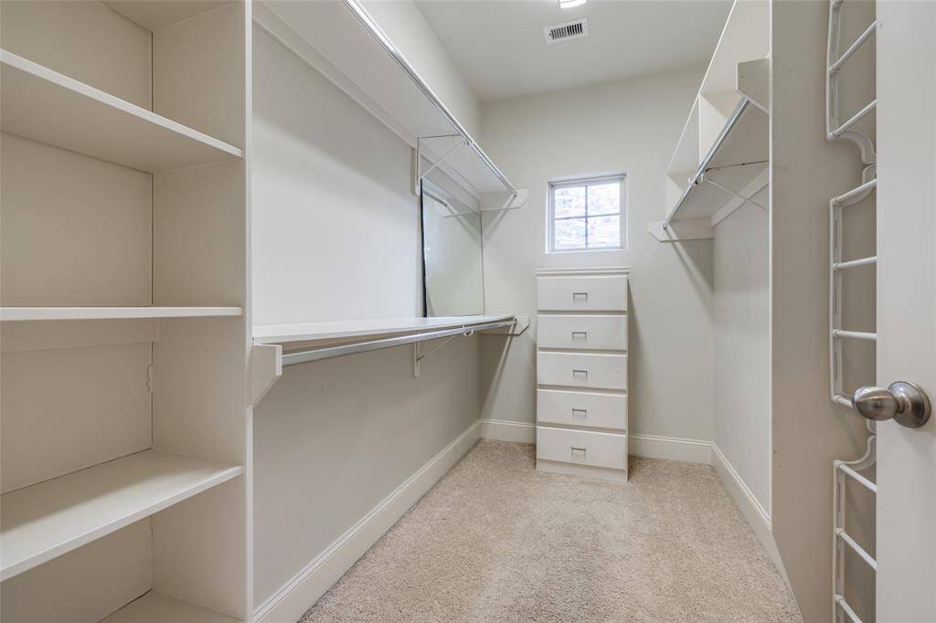 Large walk in closet