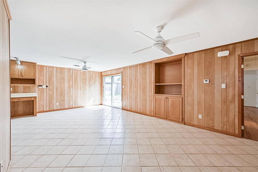 Family room off kitchen and dining room