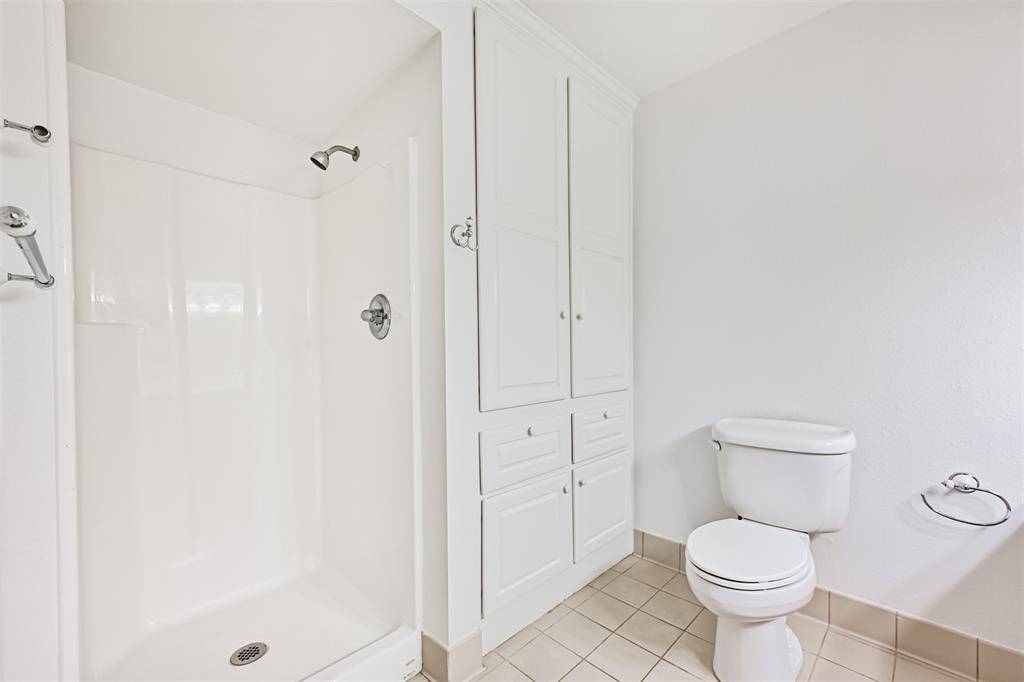 Shower in main bathroom