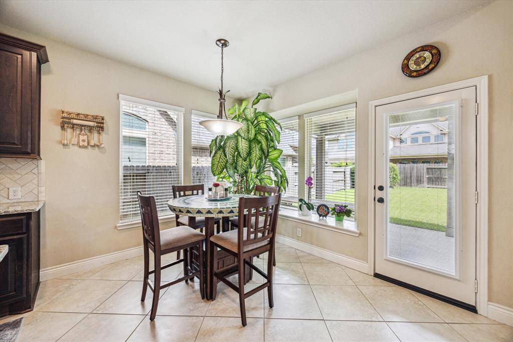 The breakfast nook provides plenty of natural light!