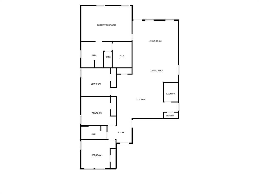The floor plan is well-designed with an open-concept kitchen and family room, a spacious primary suite, and a split floor plan.
