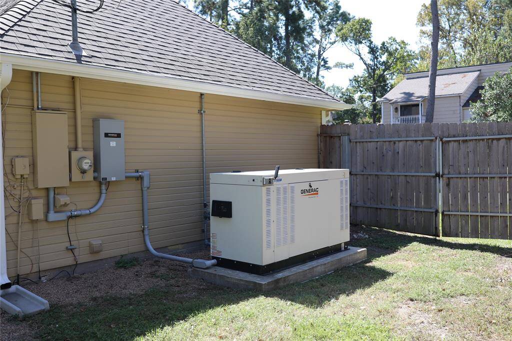 Generator off exterior garage