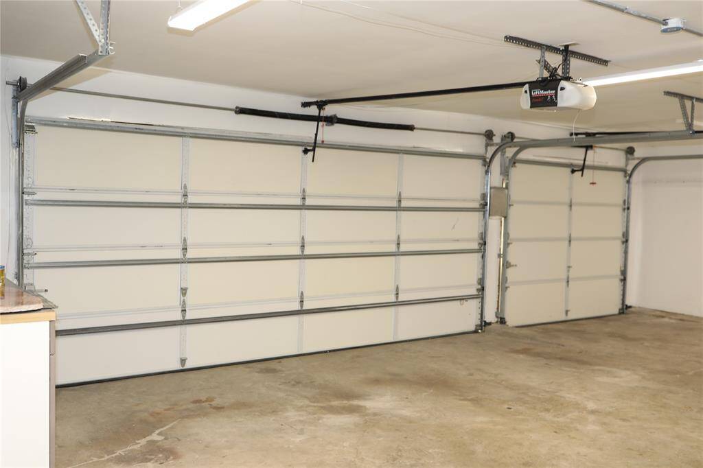 Garage interior recently repainted
