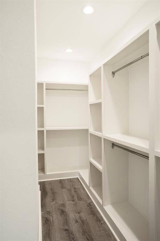 Custom walk-in closest in primary suite.