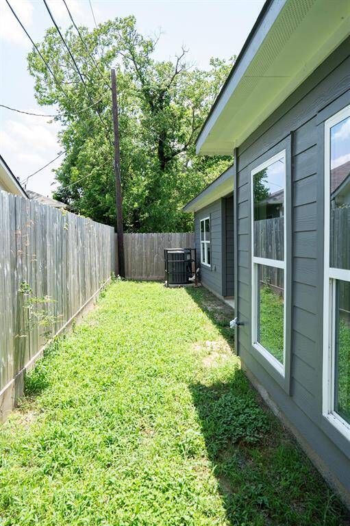 Home features a beautiful covered patio.