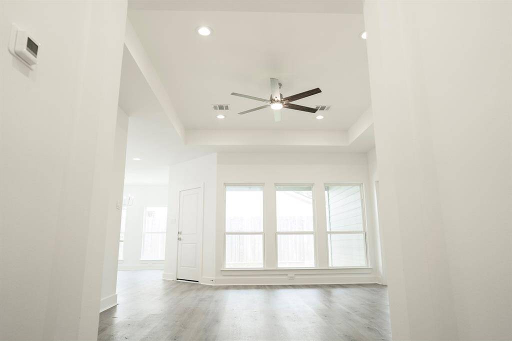 Lots of large windows to bring in natural lighting.