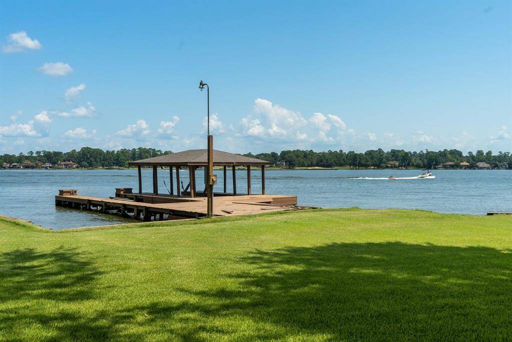 Covered boat slip.