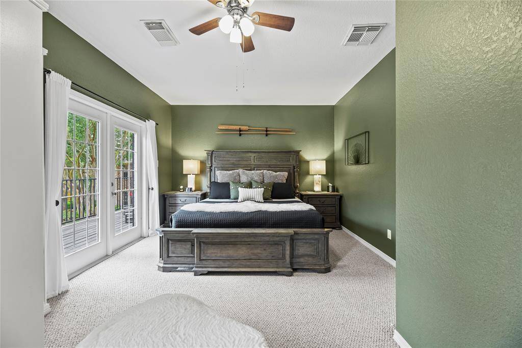 Soothing color schemes are good for the soul, and this home delivers magnificently! The kiddos and your guests will sleep with complete ease in these calming bedrooms.