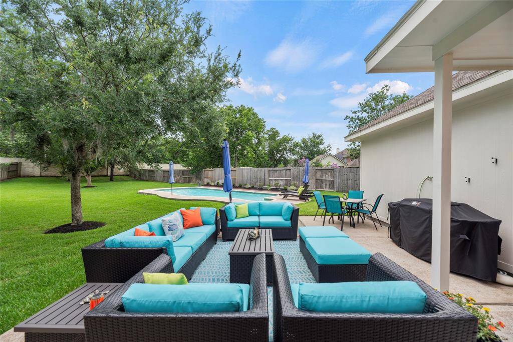 As your friends and family noodle fight in the pool, sit by with an iced beverage and relish in their joy. Quietly admire the good life you have created for yourself and those you love!
