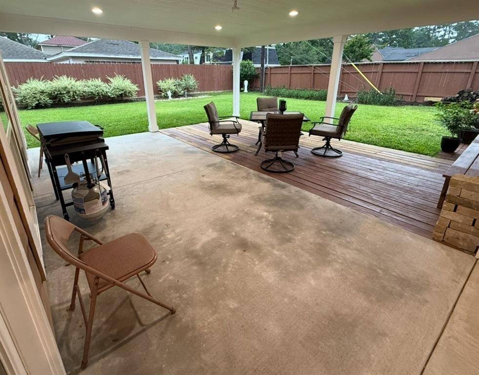 Covered Back Porch